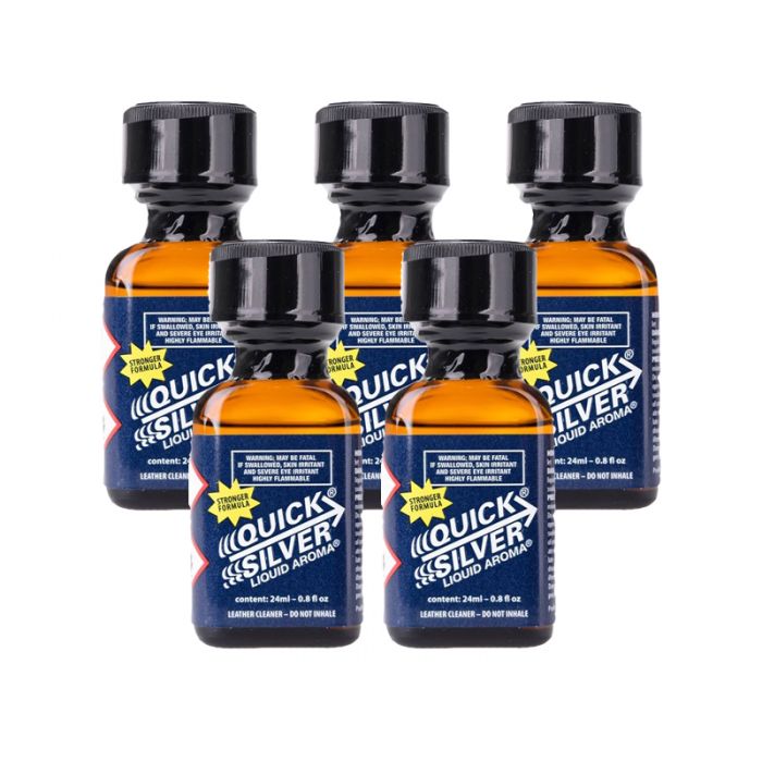 QUICKSILVER LEATHER CLEANER POPPERS - 24ML - 5 PACK